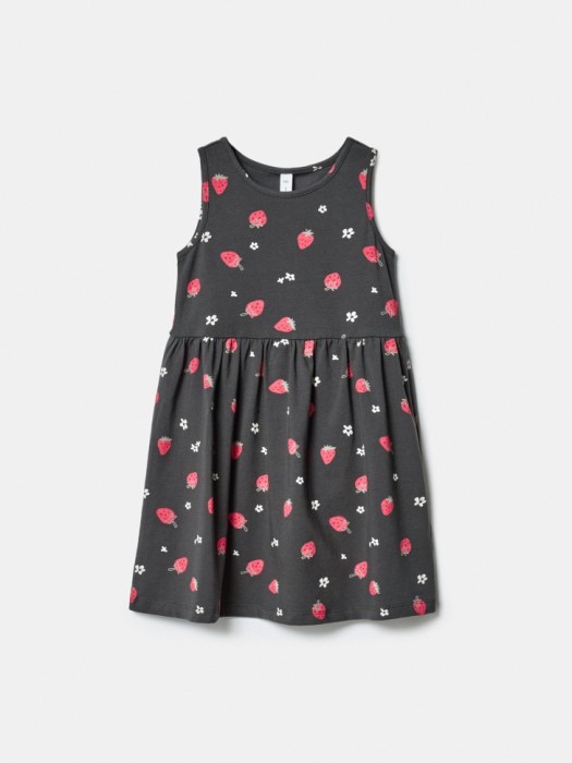 трикотажное платье с принтом для девочек 4610517685483 фотография
