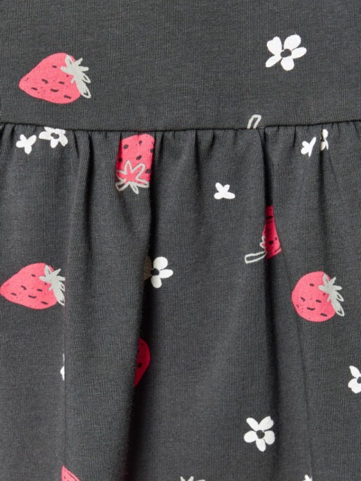 трикотажное платье с принтом для девочек по цене 899 руб вид справа