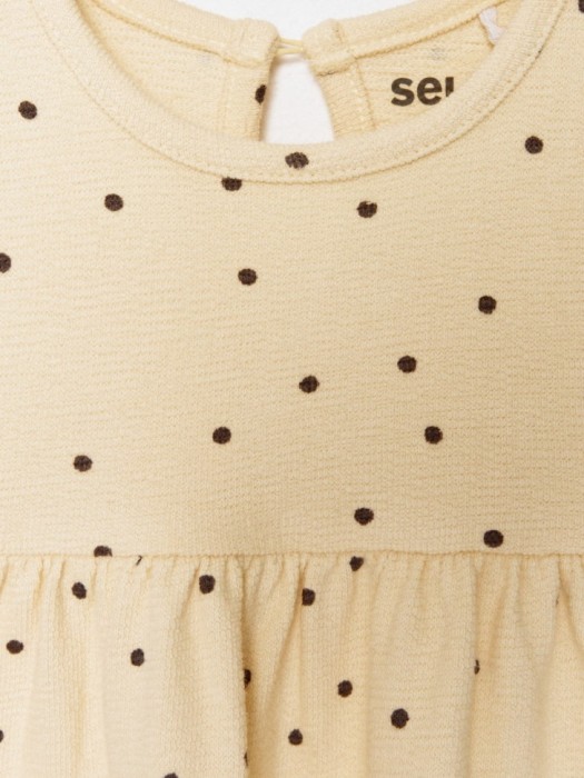 трикотажное платье с принтом для малышей по цене 799 руб вид справа