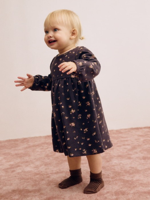трикотажное платье с принтом для малышей 4680798173573 фотография