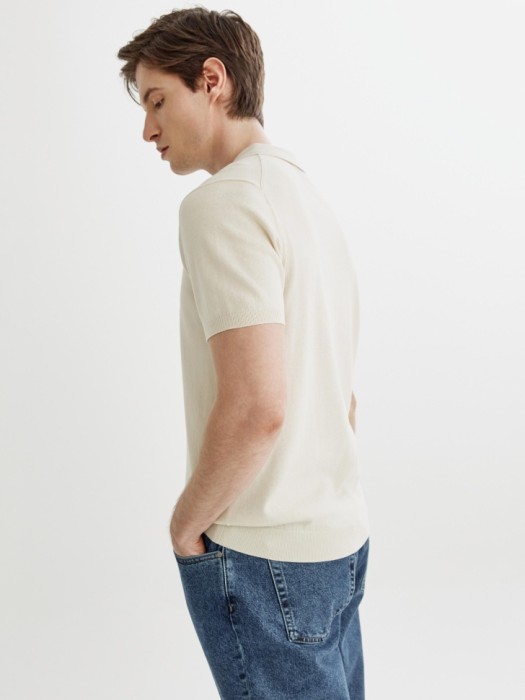 трикотажное поло с коротким рукавом из россии вид сбоку