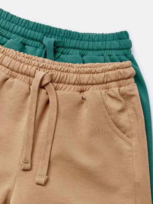 трикотажные базовые шорты для мальчиков, 2 шт. от бренда sela вид слева