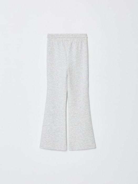 трикотажные брюки клеш для девочек из россии вид сбоку