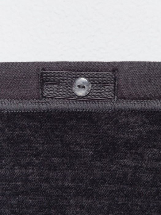 трикотажные брюки клеш с принтом для девочек из льна спереди