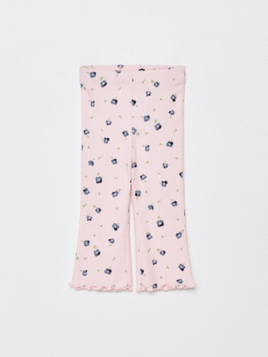 трикотажные брюки клеш в рубчик для малышей 4680798135434 фотография