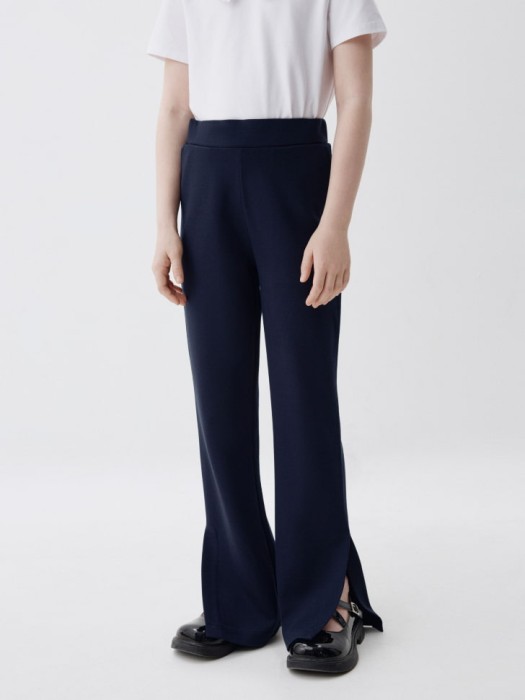 трикотажные брюки с разрезами для девочек 4680704984064 фотография