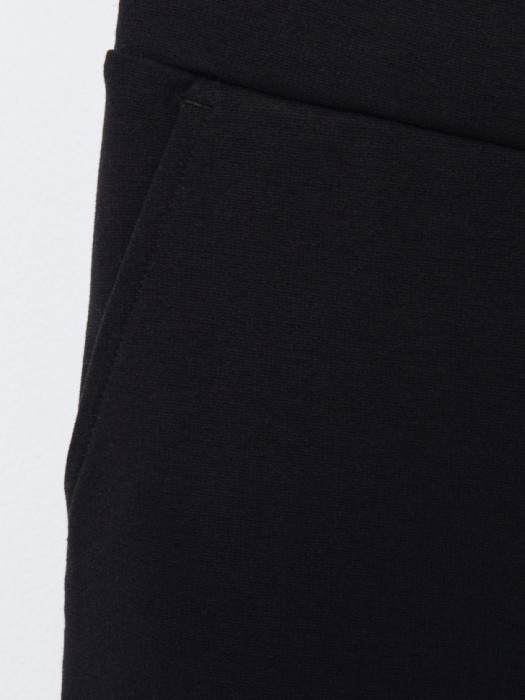 трикотажные брюки с разрезами для девочек из россии вид сбоку