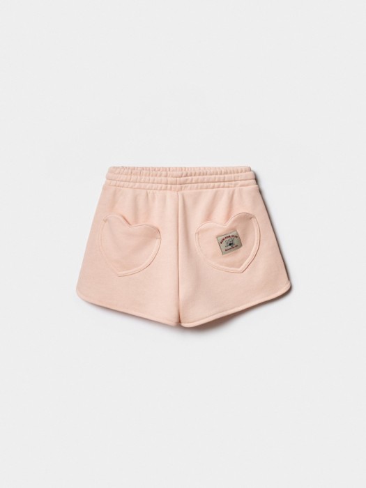 трикотажные шорты фигурными карманами для девочек из россии вид сбоку