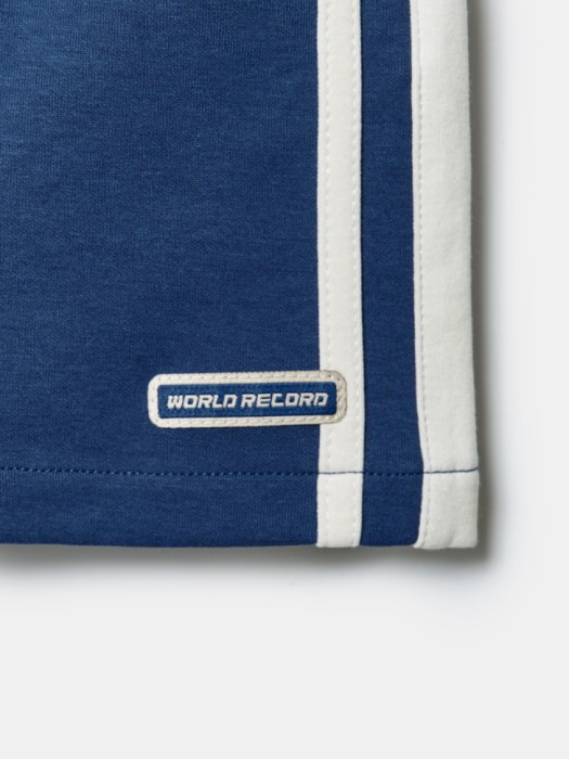 трикотажные шорты с лампасами для мальчиков из хлопка спереди