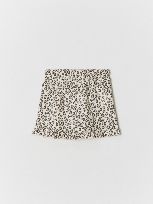 трикотажные шорты с принтом для девочек от бренда sela вид слева