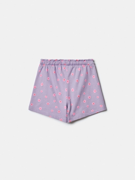 трикотажные шорты с принтом для девочек от бренда sela вид слева