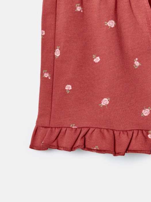 трикотажные шорты с принтом для девочек из россии вид сбоку