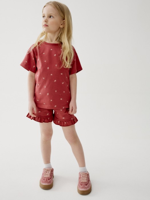 трикотажные шорты с принтом для девочек 4610517593238 фотография