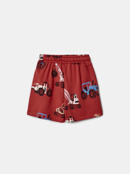 трикотажные шорты с принтом для мальчиков от бренда sela вид слева