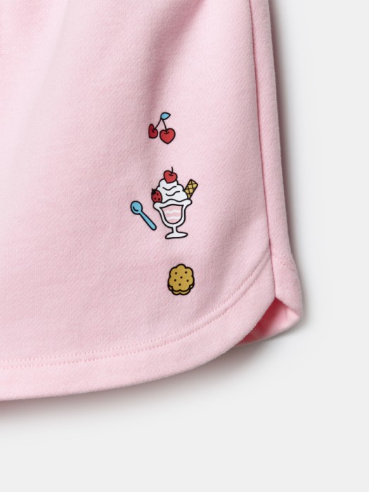 трикотажные шорты с принтом hello kitty my melody для девочек из россии вид сбоку