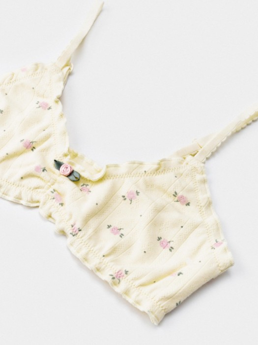 трикотажный бюстгальтер с принтом для девочек от бренда sela вид слева