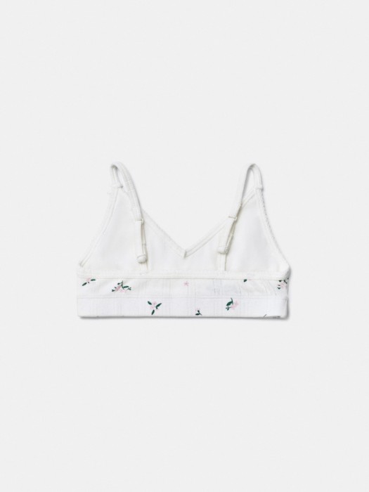 трикотажный бюстгальтер с принтом для девочек от бренда sela вид слева