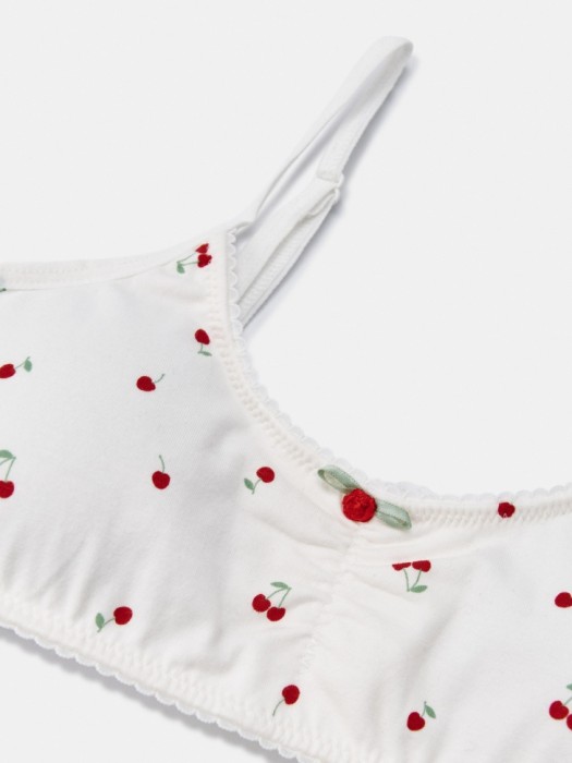 трикотажный бюстгальтер с принтом для девочек от бренда sela вид слева