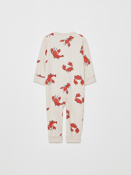 трикотажный комбинезон с принтом для малышей по цене 1299 руб вид справа