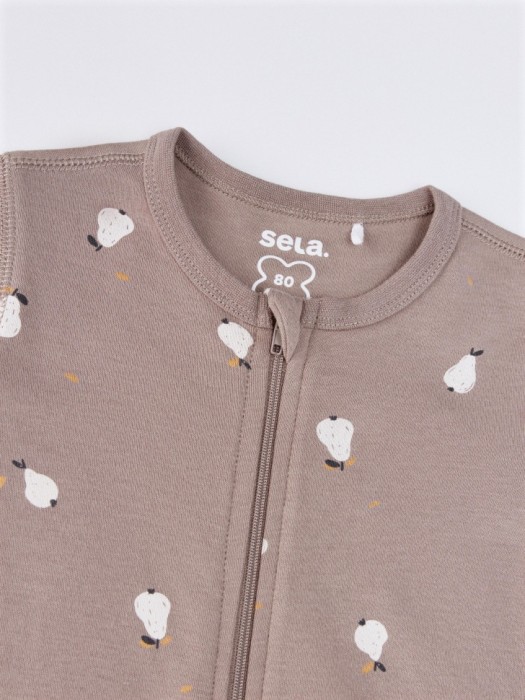 трикотажный комбинезон с принтом для малышей по цене 1299 руб вид справа