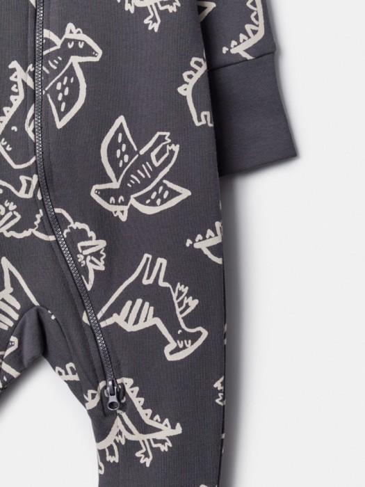 трикотажный комбинезон с принтом для малышей по цене 1599 руб вид справа