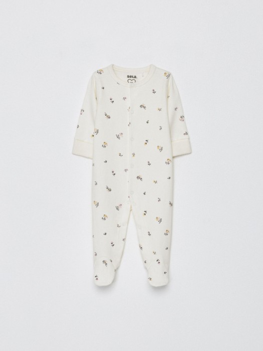 трикотажный комбинезон-слип с принтом для малышей 4680798123226 фотография