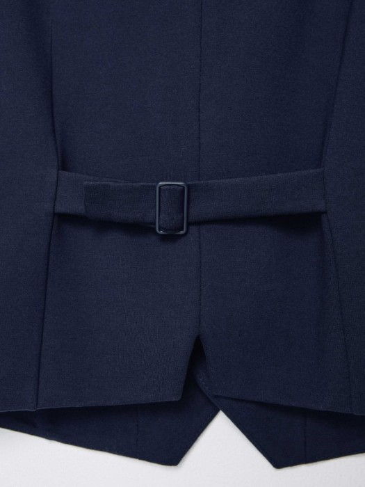 трикотажный костюмный жилет для мальчиков из льна спереди