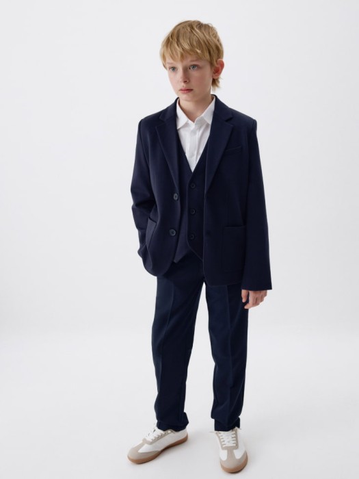 трикотажный пиджак slim fit для мальчиков по цене 3599 руб вид справа