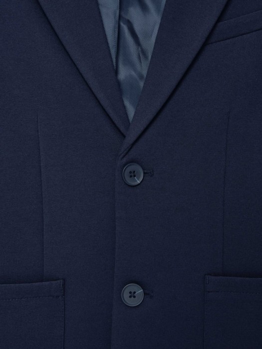 трикотажный пиджак slim fit для мальчиков из льна спереди