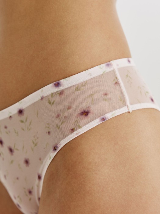 трусы-слипы из сетчатой ткани с принтом по цене 999 руб вид справа