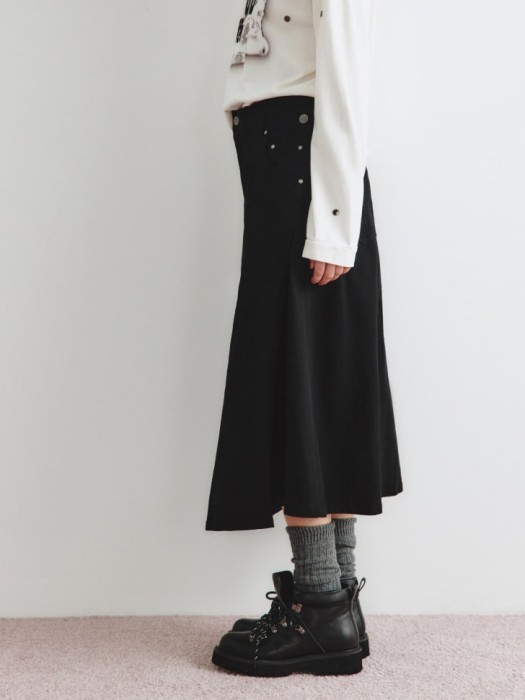 твилловая хлопковая юбка из линейки  young по цене 3699 руб вид справа