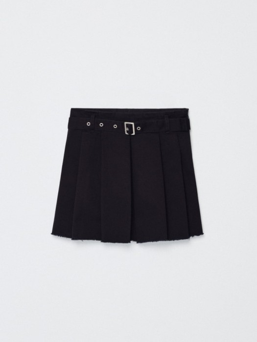 твиловая мини юбка в складку для девочек от бренда sela вид слева