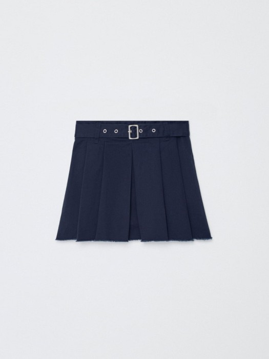 твиловая мини юбка в складку для девочек от бренда sela вид слева