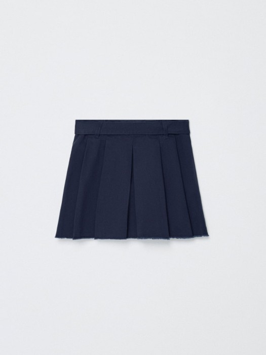 твиловая мини юбка в складку для девочек из россии вид сбоку