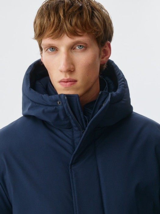 удлиненная куртка со съемной манишкой из россии вид сбоку