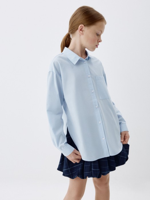удлиненная рубашка для девочек 4680798443133 фотография