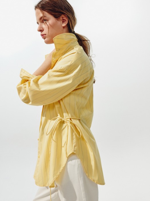 удлиненная рубашка с драпировкой из линейки  young 4610517871268 фотография