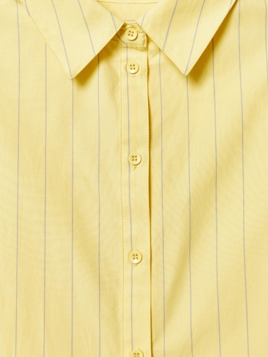 удлиненная рубашка с драпировкой из линейки  young из хлопка спереди