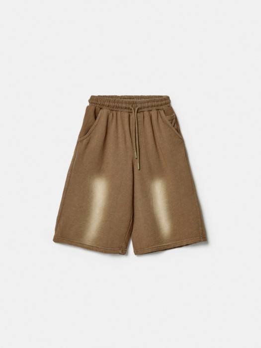 удлиненные шорты из футера с эффектом стирки для девочек 4680704823806 фотография