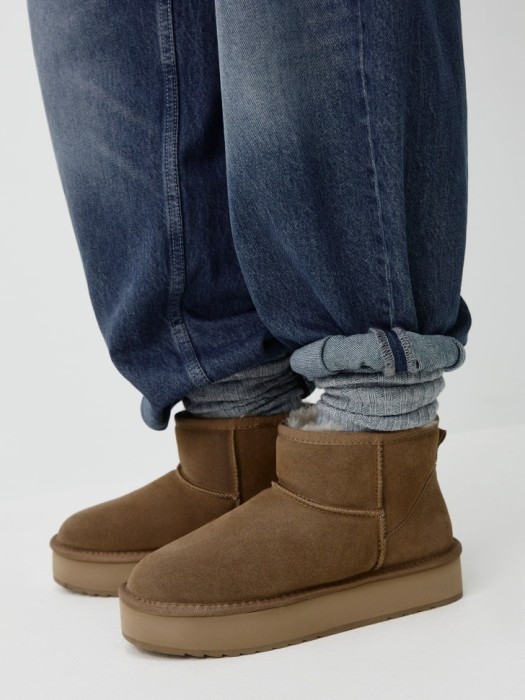 угги из натуральной замши с подкладкой из меха 4610517042606 фотография