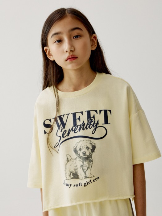 укороченная футболка из футера для девочек 4610517659644 фотография