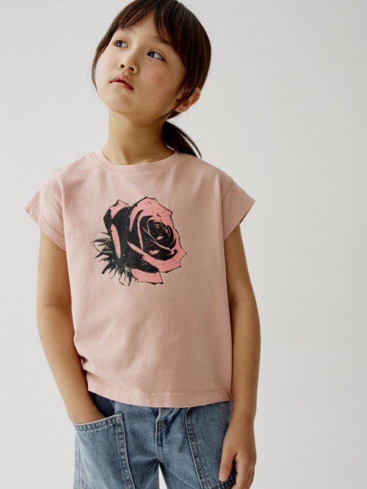 укороченная футболка с принтом для девочек 4680704804492 фотография