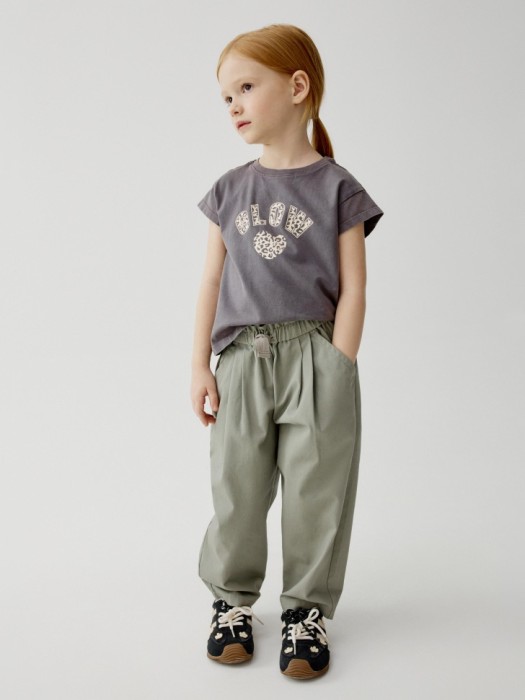 укороченная футболка с принтом для девочек от бренда sela вид слева