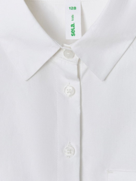 укороченная рубашка для девочек из россии вид сбоку