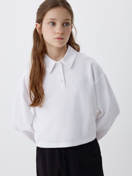 укороченное поло с длинным рукавом для девочек 4680704998801 фотография