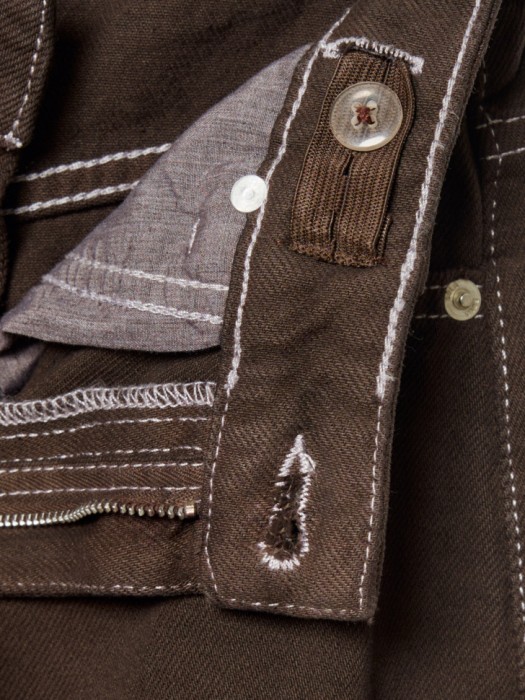 укороченные джинсы о-силуэта для девочек по цене 2999 руб вид справа