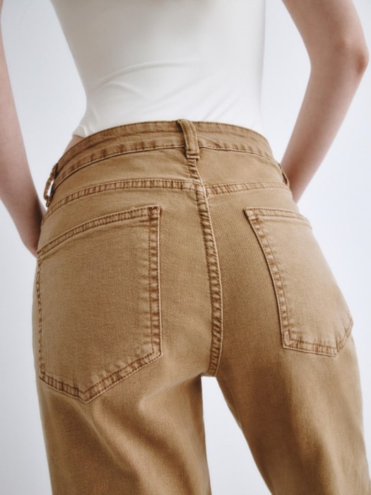 укороченные джинсы сulottes из линейки  young из хлопка спереди