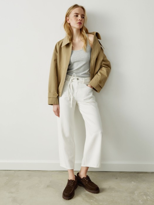 укороченные объемные джинсы со шнурком 4610517822536 фотография