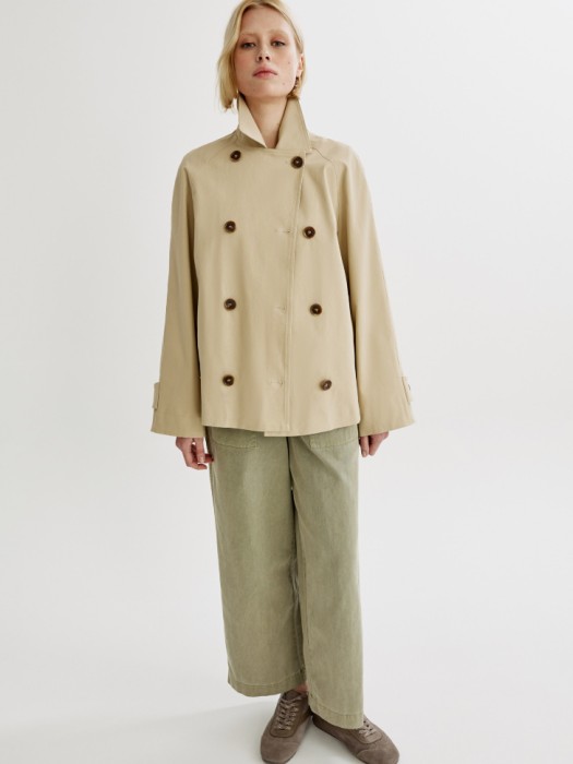 укороченные широкие брюки из смесового тенселя и хлопка 4610517453143 фотография