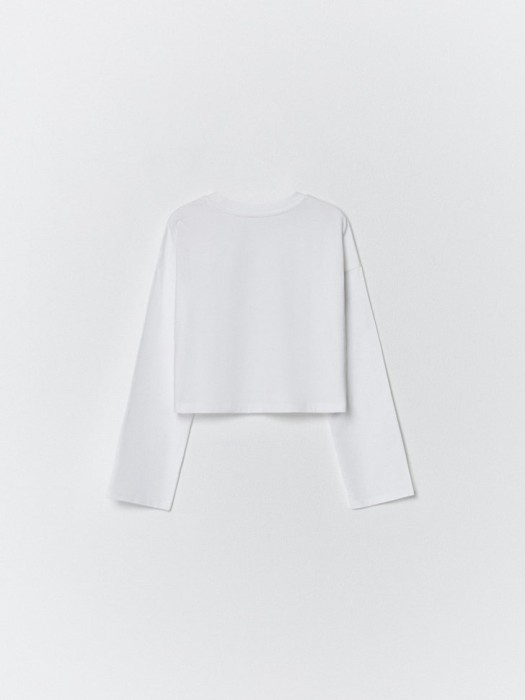 укороченный лонгслив для девочек из россии вид сбоку